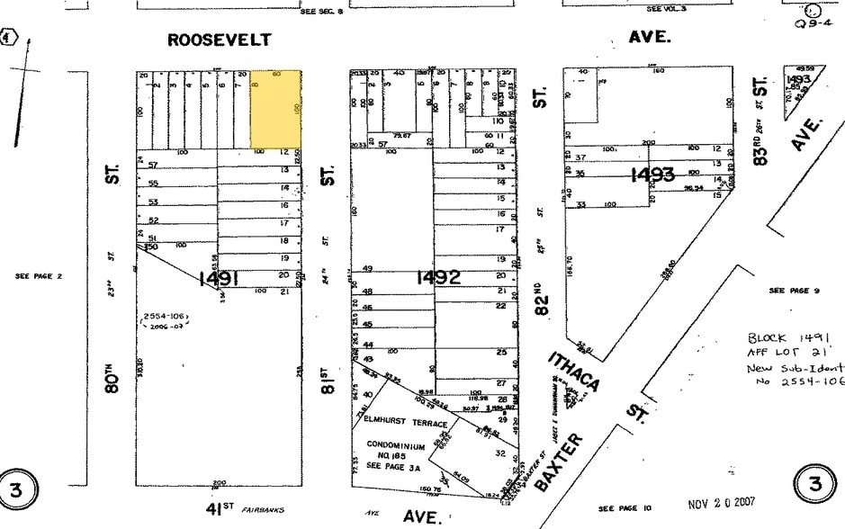 80-20 Roosevelt Ave, Flushing, NY for lease - Plat Map - Image 2 of 2