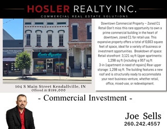 More details for 104 S Main St, Kendallville, IN - Retail for Sale