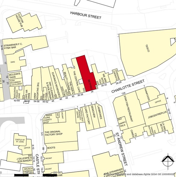 34-34A Charlotte St, Stranraer for sale - Goad Map - Image 2 of 2