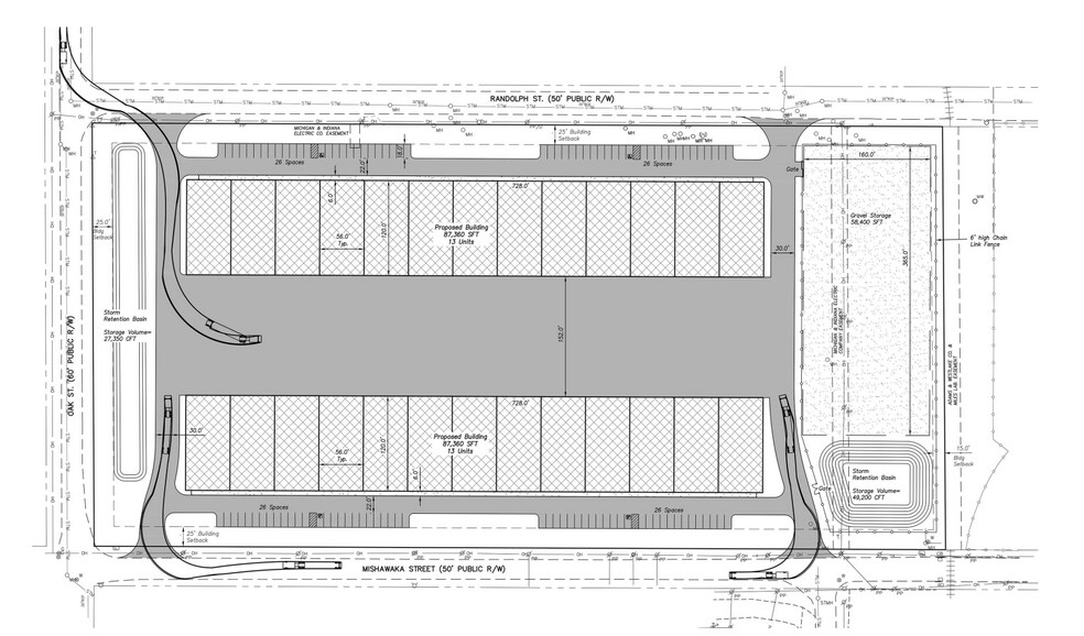 1100 Mishawaka St, Elkhart, IN for lease - Site Plan - Image 2 of 3