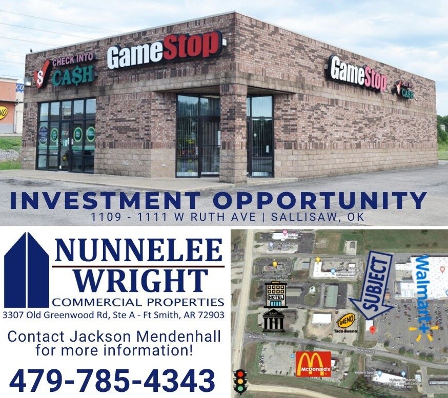 11091111 W Ruth Ave, Sallisaw, OK 74955 Retail for Sale