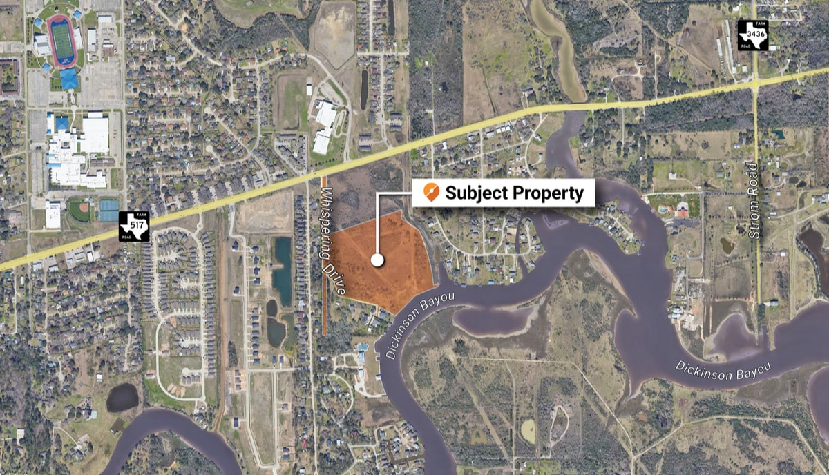 4300 Whispering Dr, Dickinson, TX for sale Aerial- Image 1 of 4