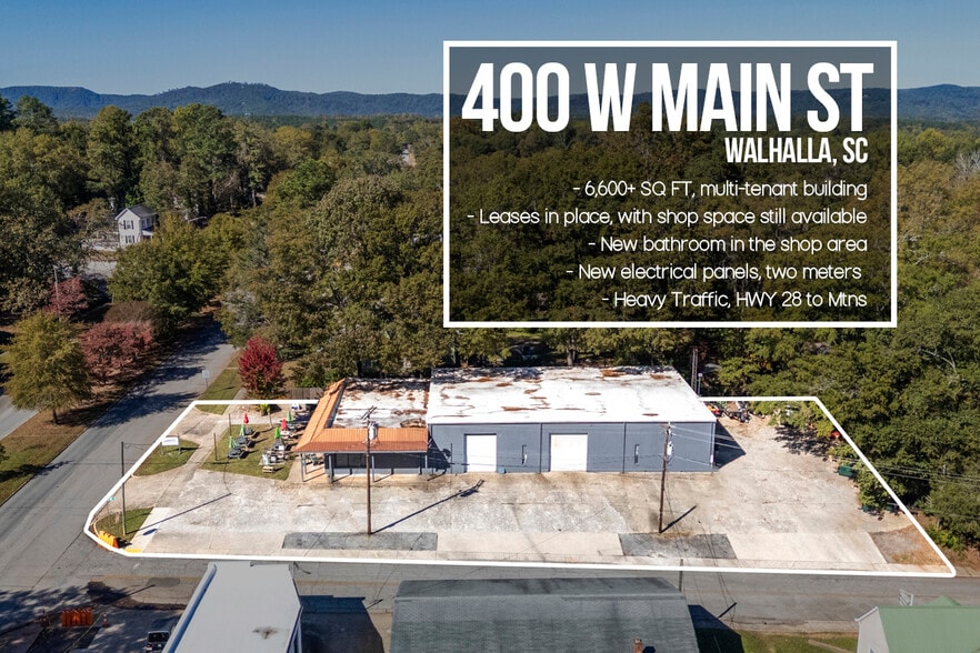 400 W Main St, Walhalla, SC for sale - Aerial - Image 1 of 35