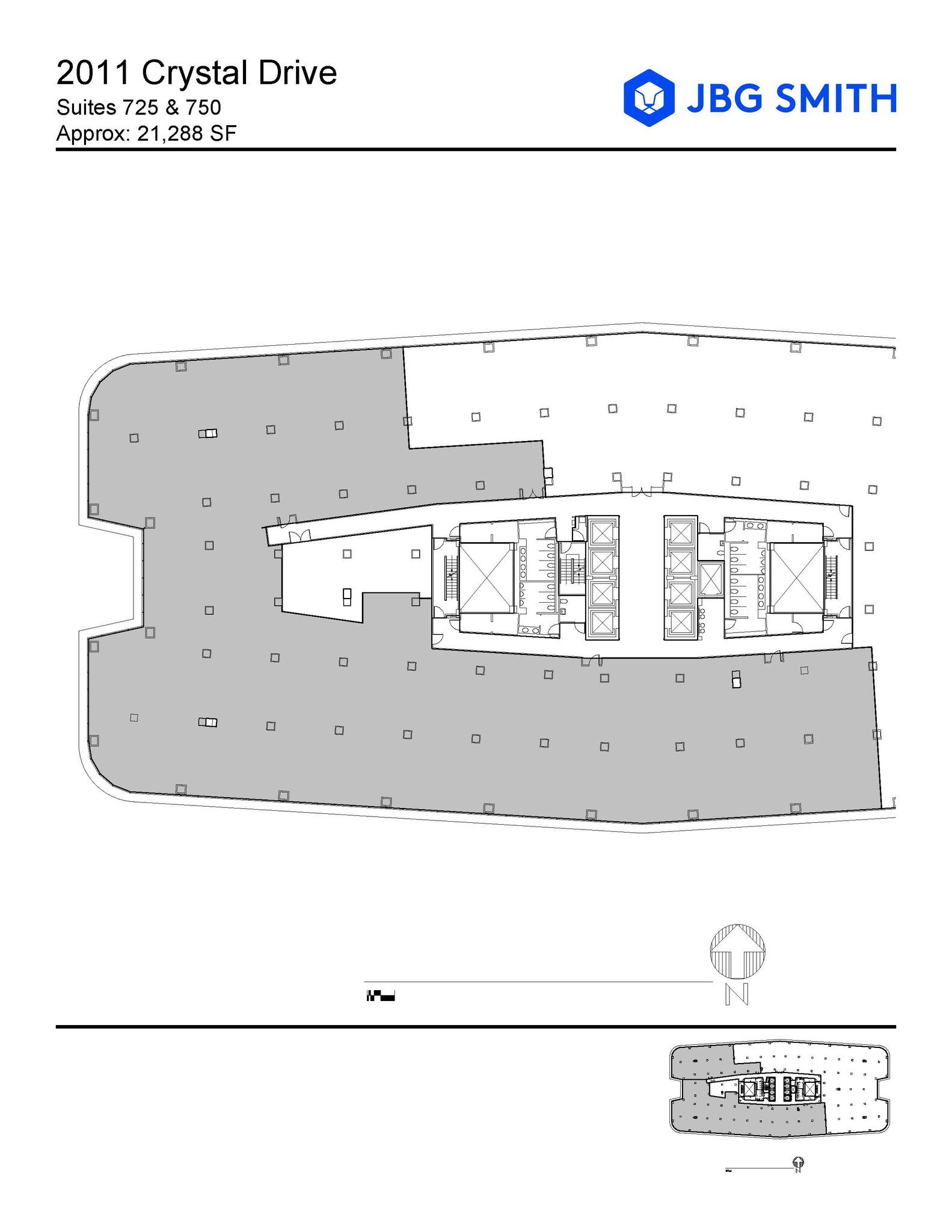 2011 Crystal Dr, Arlington, VA for lease Floor Plan- Image 1 of 1