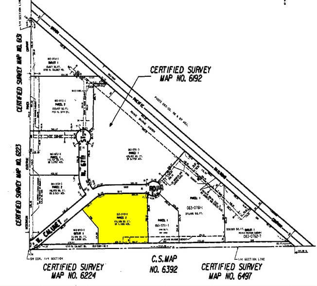 6619 W Calumet Rd, Milwaukee, WI for lease - Plat Map - Image 3 of 4
