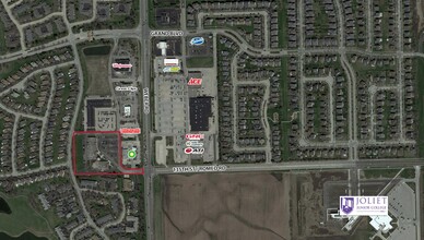 402-440 Weber, Romeoville, IL - aerial  map view