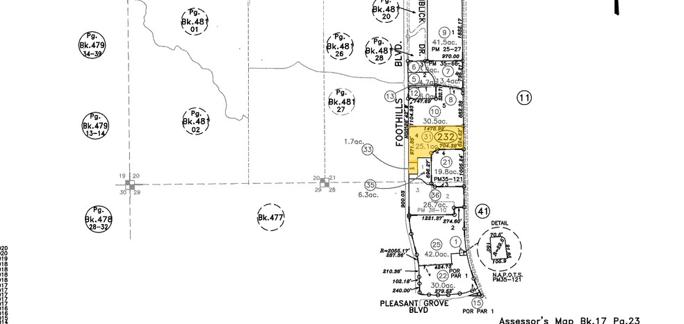 Foothills Blvd, Roseville, CA for lease - Plat Map - Image 2 of 10