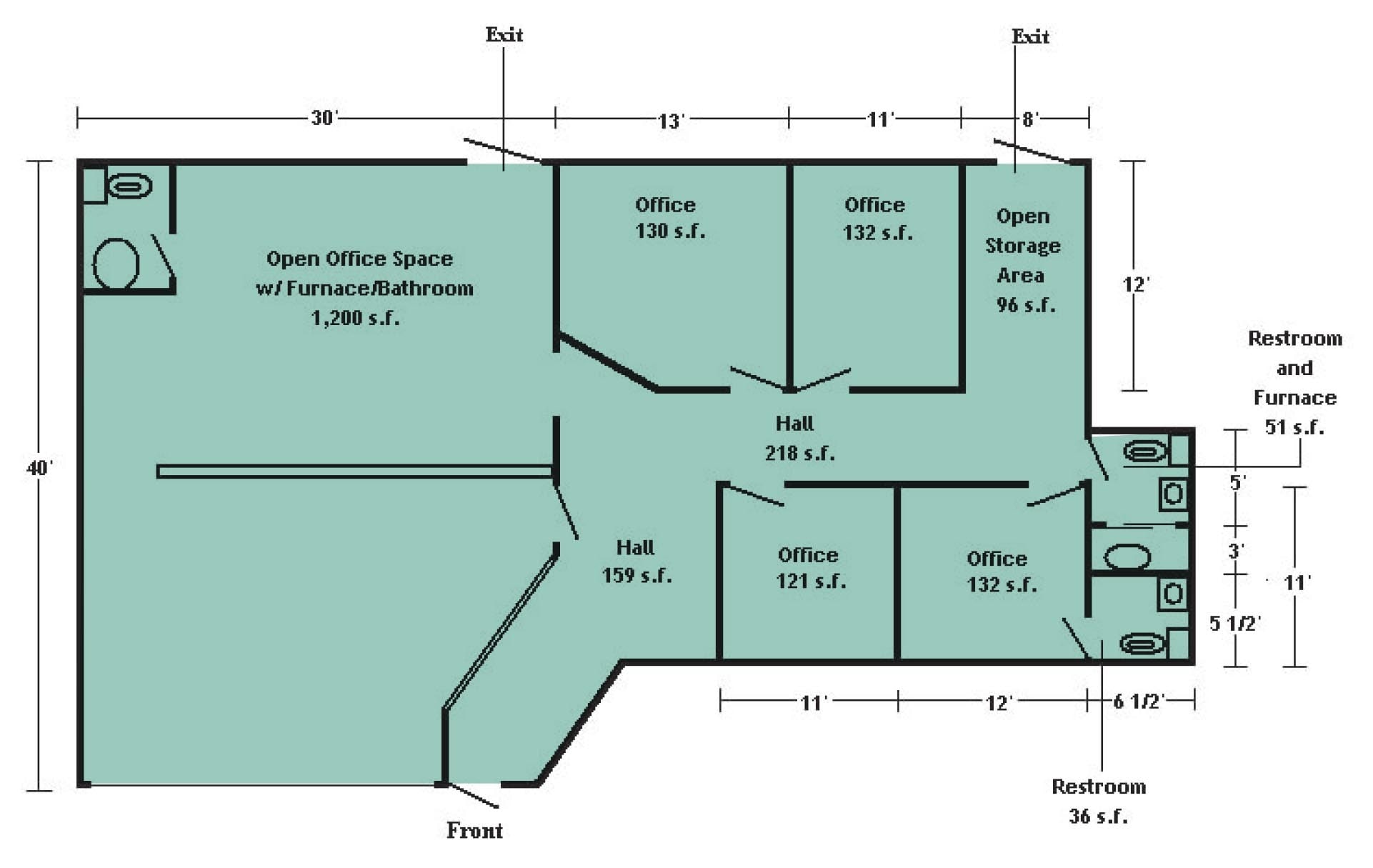 4214 Fleur Dr, Des Moines, IA for lease Floor Plan- Image 1 of 2