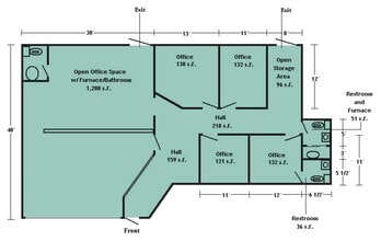 4214 Fleur Dr, Des Moines, IA for lease Floor Plan- Image 1 of 2