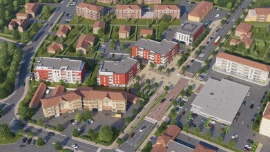 Péronnas - AERIAL  map view