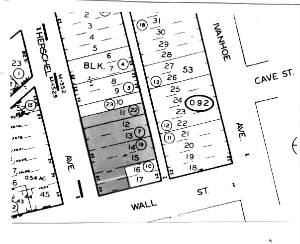 7911 Herschel Ave, La Jolla, CA for lease - Plat Map - Image 2 of 15