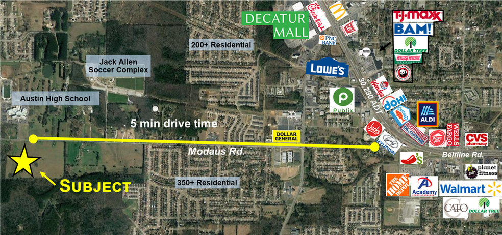 0 Modaus Road, Decatur, AL for sale - Building Photo - Image 3 of 3