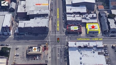 2207 S California Ave, Chicago, IL - AERIAL  map view