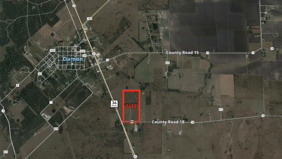 Hwy 36 & County Rd 18, Damon, TX for sale - Primary Photo - Image 1 of 2