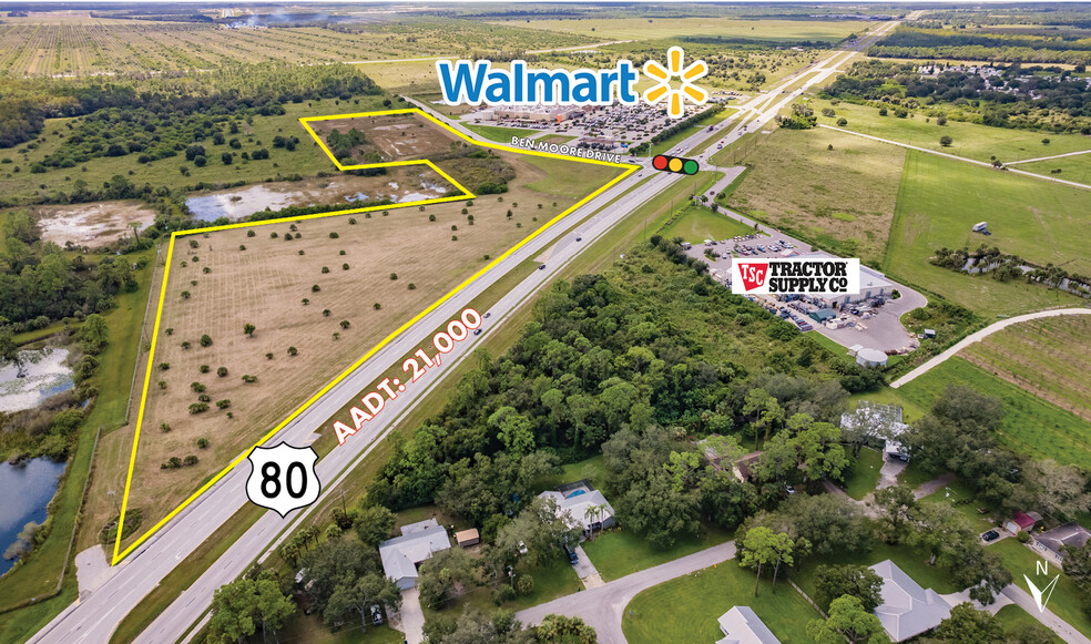 W. Hickpochee & SR-80, Labelle, FL for sale - Aerial - Image 1 of 6