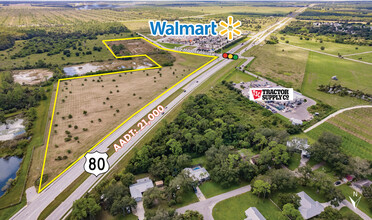 W. Hickpochee & SR-80, Labelle, FL - aerial  map view - Image1