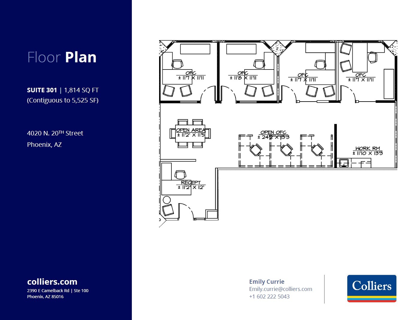 4020 N 20th St, Phoenix, AZ for lease Floor Plan- Image 1 of 2