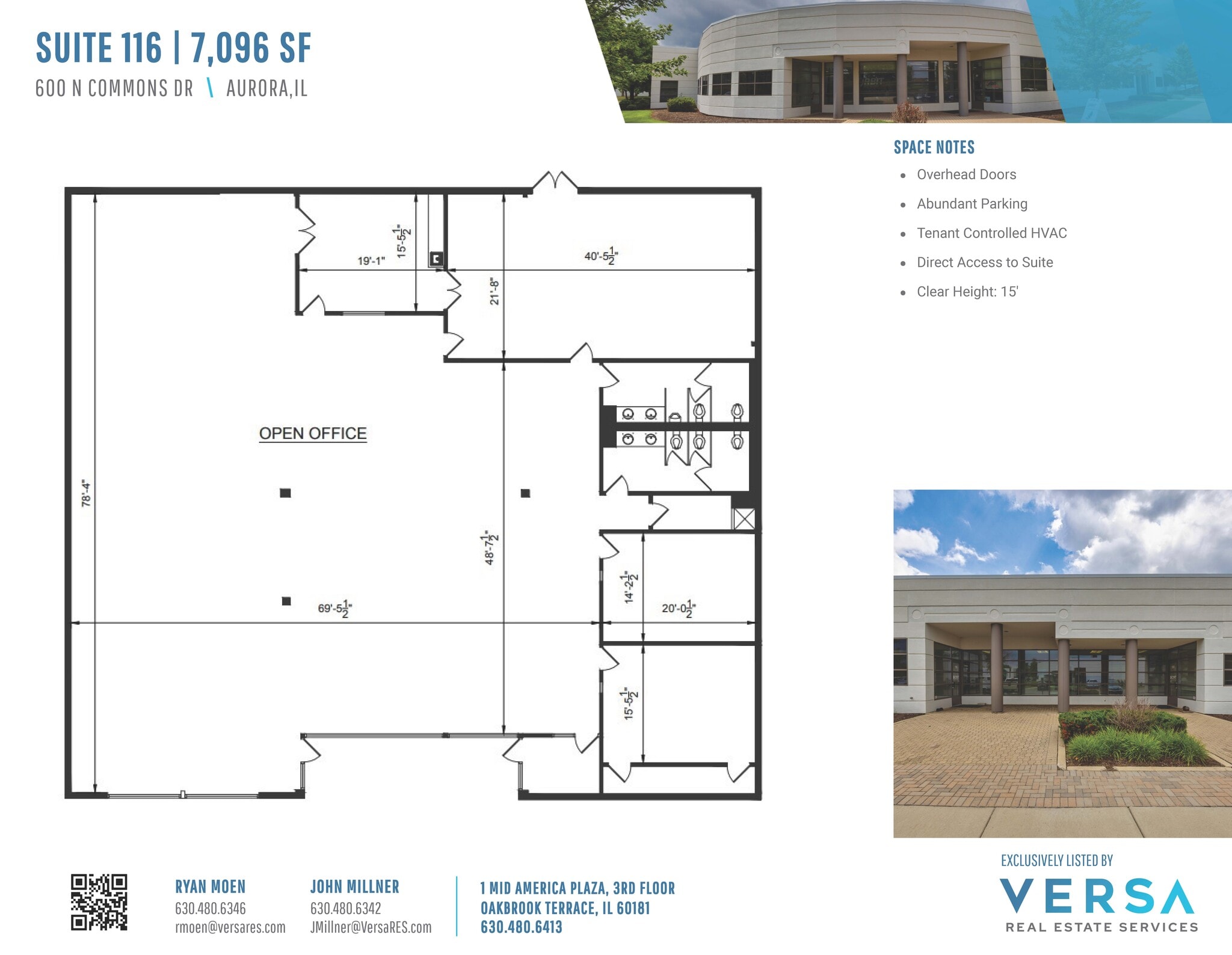 550 N Commons Dr, Aurora, IL for lease Floor Plan- Image 1 of 4