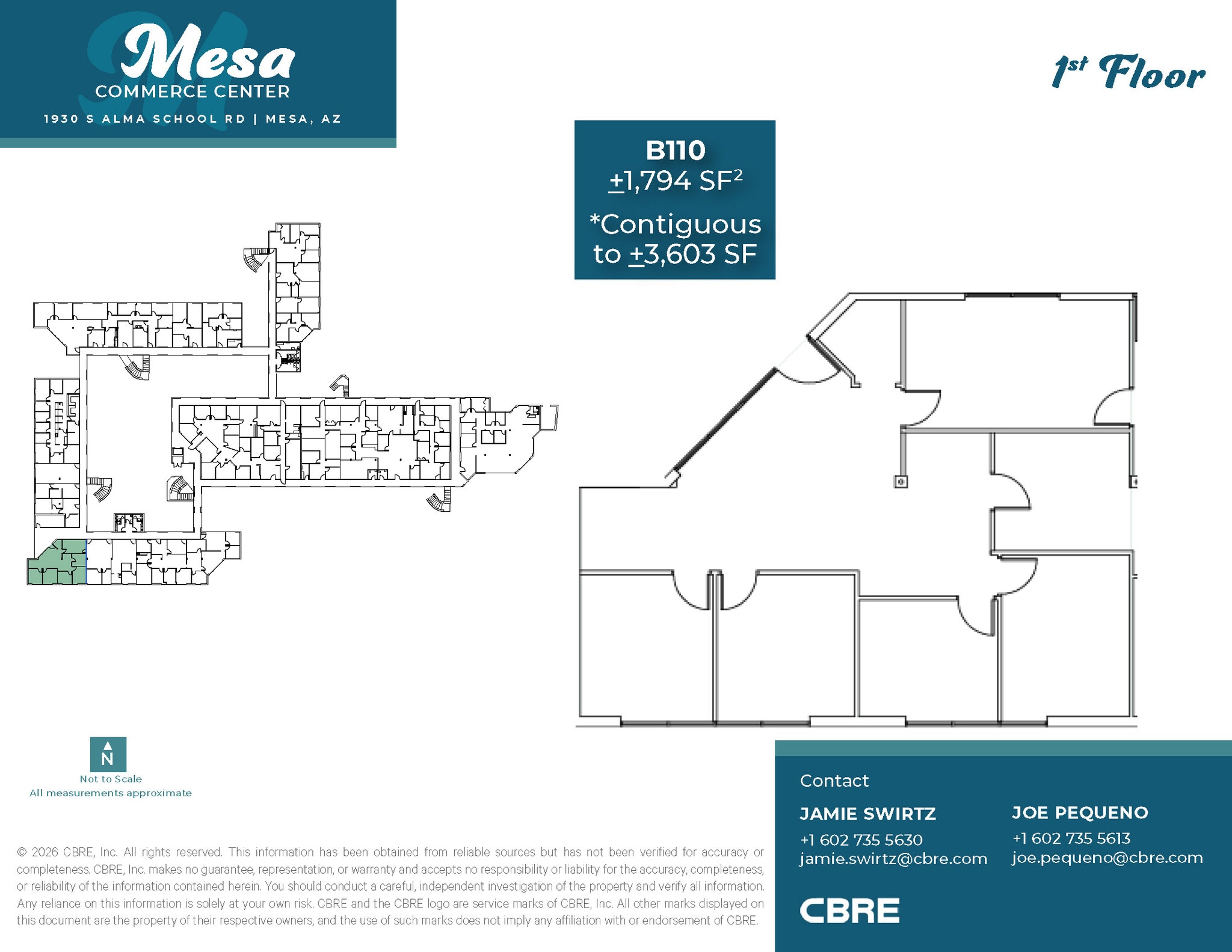 1930 S Alma School Rd, Mesa, AZ for lease Floor Plan- Image 1 of 7