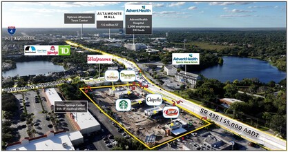 750 E Altamonte Dr, Altamonte Springs, FL - aerial  map view - Image1