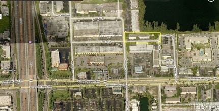 1020 NW 1st Ct, Hallandale Beach, FL - AERIAL map view