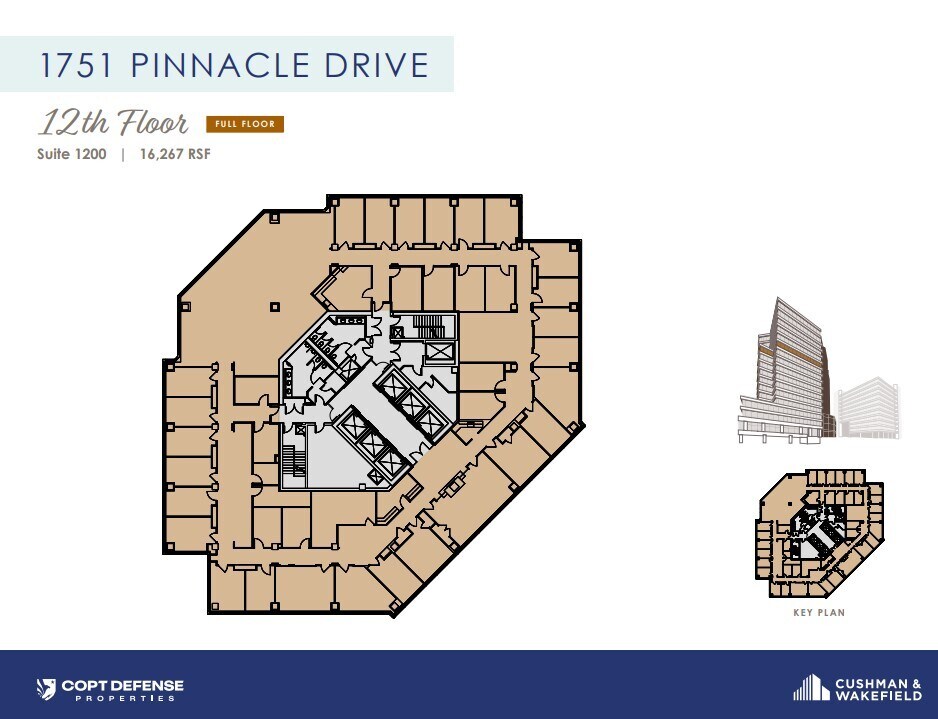 1751 Pinnacle Dr, McLean, VA for lease Floor Plan- Image 1 of 1