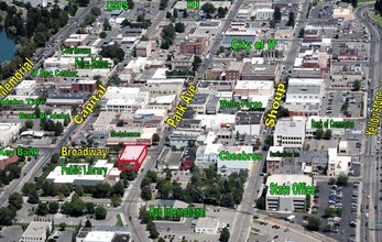 417 W Broadway St, Idaho Falls, ID - aerial  map view