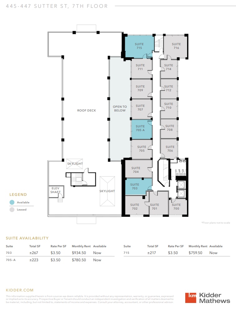 445-447 Sutter St, San Francisco, CA for lease Floor Plan- Image 1 of 1