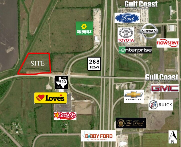 FM 523, Angleton, TX for sale - Aerial - Image 1 of 1