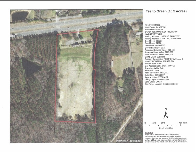 3501 Us 64 Hwy, Apex, NC for sale - Building Photo - Image 1 of 1