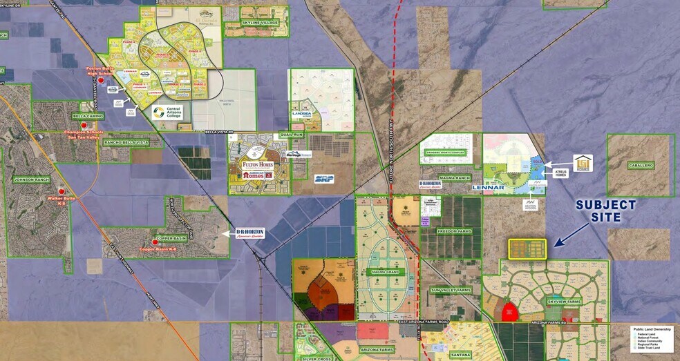 Cooper Rd, Florence, AZ for sale - Aerial - Image 2 of 7