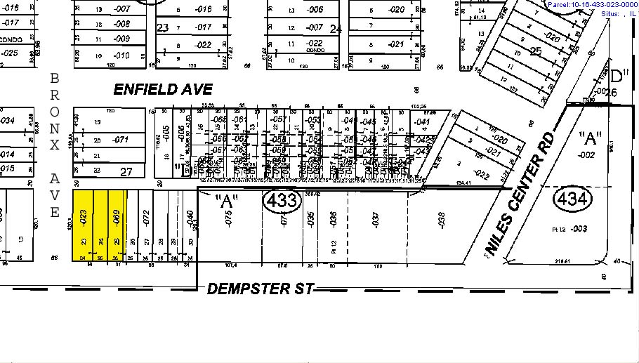 4916-4924 W Dempster St, Skokie, IL for lease - Plat Map - Image 2 of 4