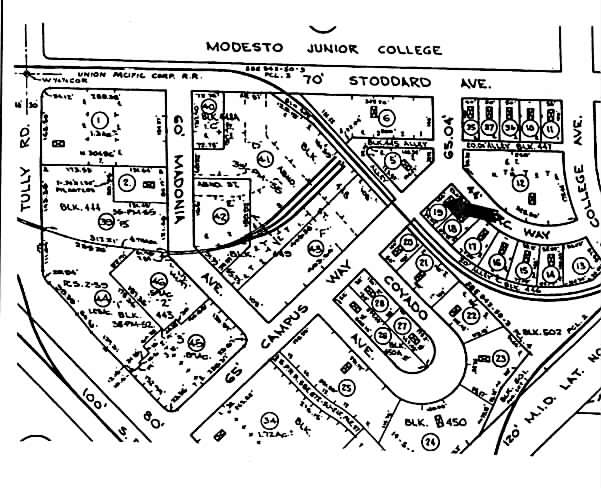 216 Campus Way, Modesto, CA for lease - Plat Map - Image 2 of 3
