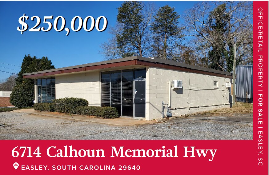 6714 Calhoun Memorial Hwy, Easley, SC for sale - Building Photo - Image 1 of 1