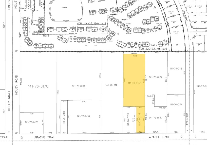 5332 E Main St, Mesa, AZ for sale - Plat Map - Image 2 of 5