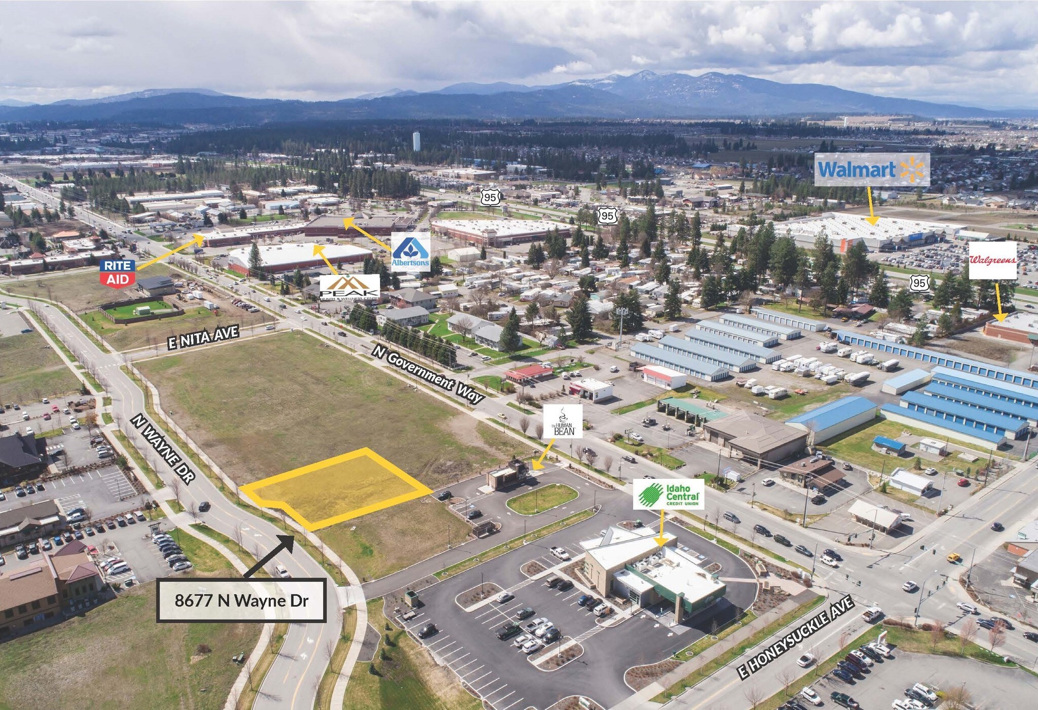 8677 Wayne Dr, Hayden, ID for sale Aerial- Image 1 of 1