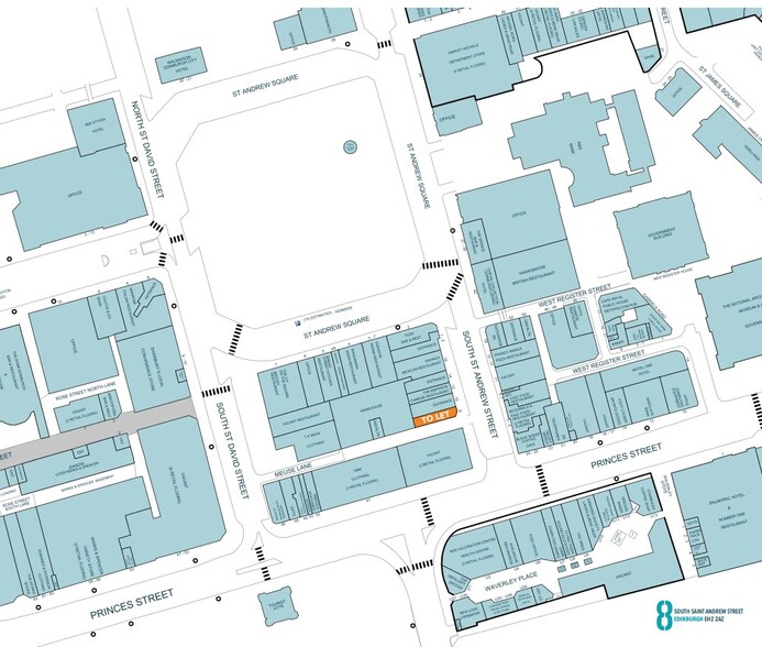 8 South St. Andrew St, Edinburgh for lease - Goad Map - Image 3 of 3