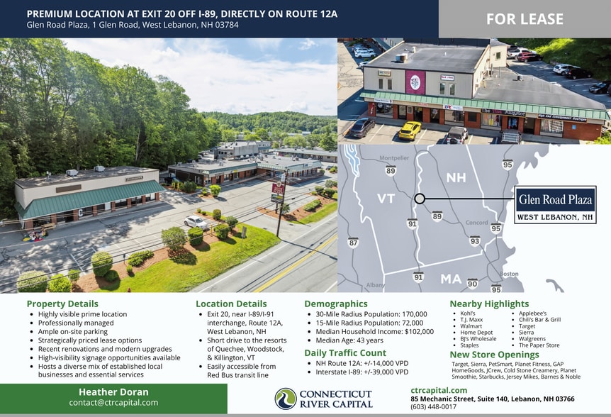 1 Glen Rd, West Lebanon, NH for lease - Aerial - Image 3 of 12