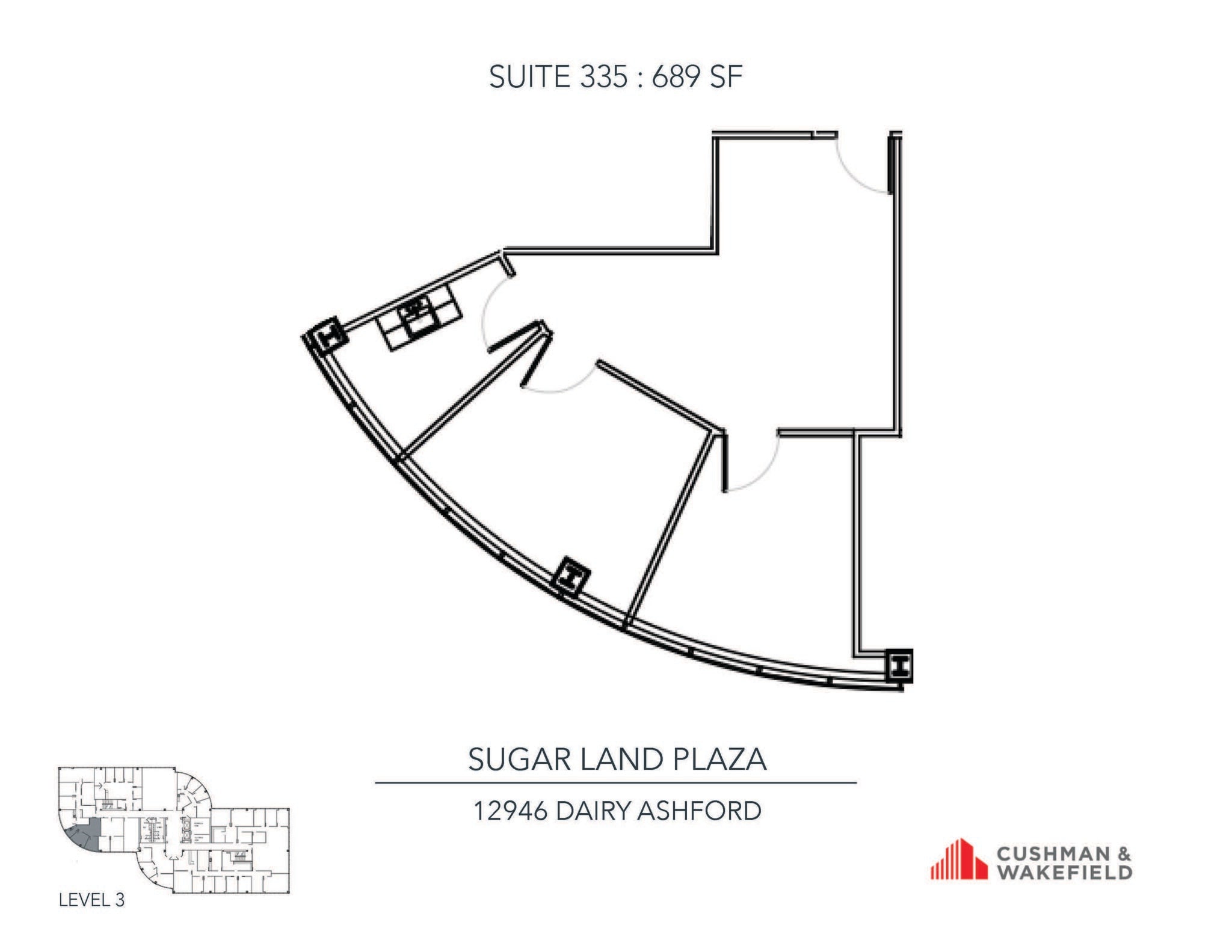 12946 Dairy Ashford Rd, Sugar Land, TX for lease Floor Plan- Image 1 of 1