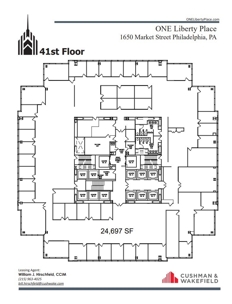 1650 Market St, Philadelphia, PA for lease Floor Plan- Image 1 of 1