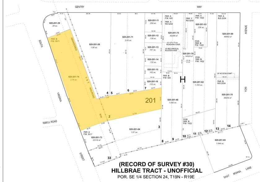 3250 S Virginia St, Reno, NV for sale - Plat Map - Image 3 of 3