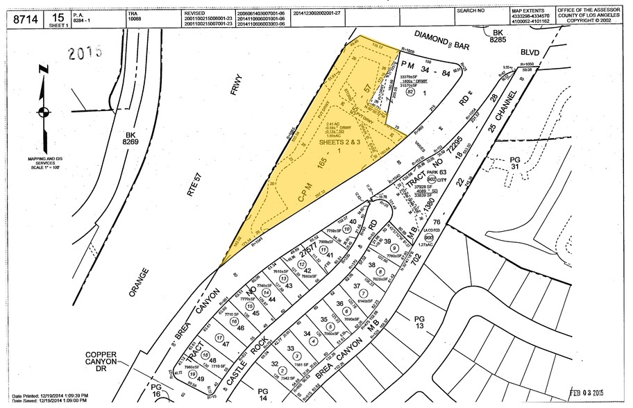 3333 S Brea Canyon Rd, Diamond Bar, CA for sale - Plat Map - Image 2 of 18