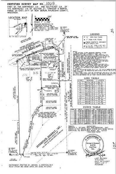 W Beloit Rd, New Berlin, WI for sale - Plat Map - Image 1 of 1
