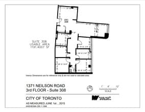 1371 Neilson Rd, Toronto, ON for lease Floor Plan- Image 1 of 1