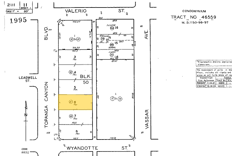 7318 Topanga Canyon Blvd, Canoga Park, CA for lease - Plat Map - Image 2 of 2