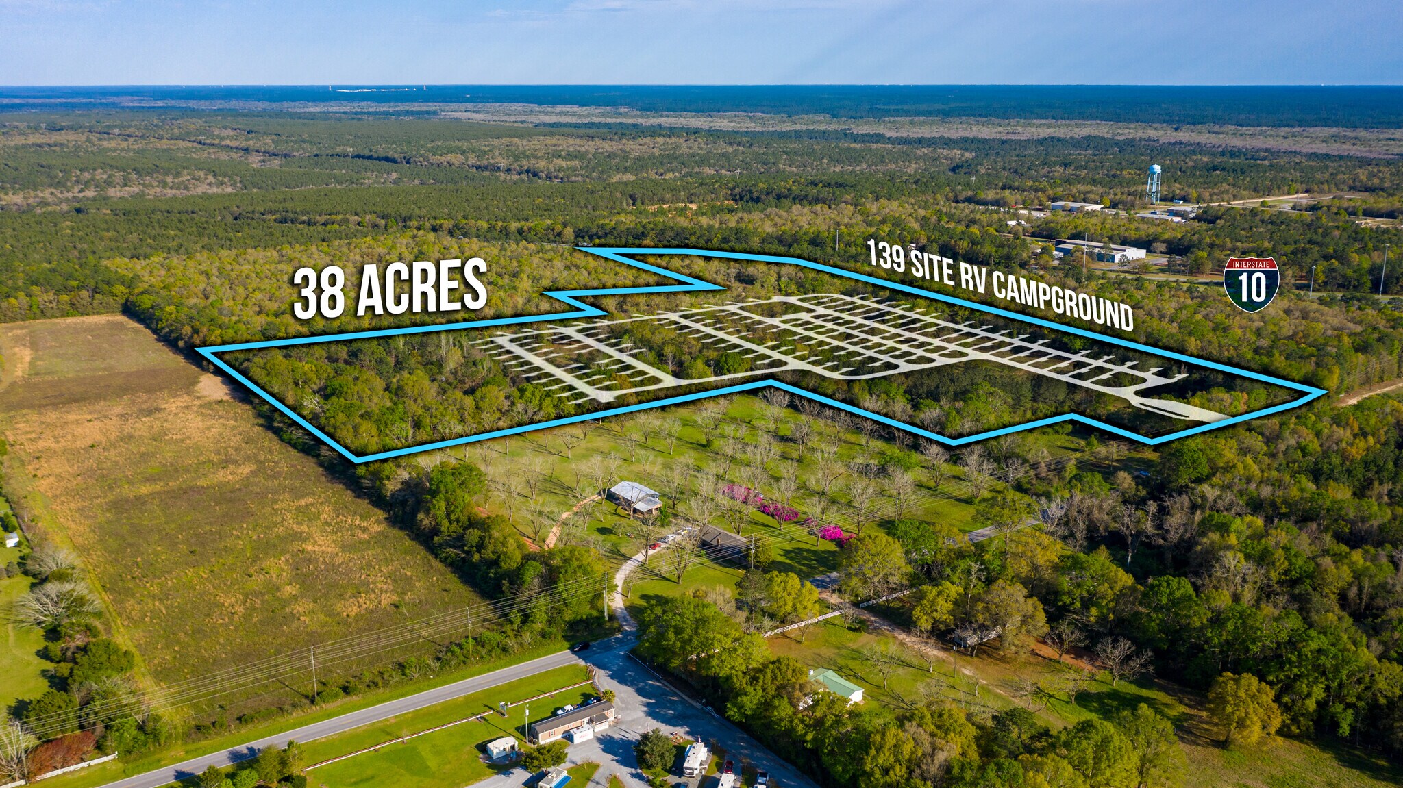 TBD Log Lake Holt FL 32564 - TBD Log Lake Holt FL Camp Creek RV Park Aerial 1 2 LargeHighDefinition 