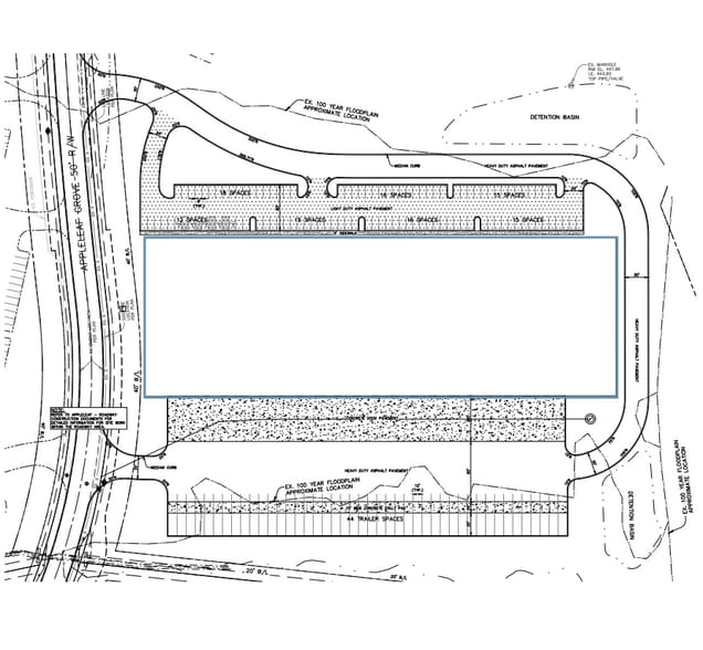 6905 Apple Leaf Ln, Sellersburg, IN for lease - Site Plan - Image 2 of 2
