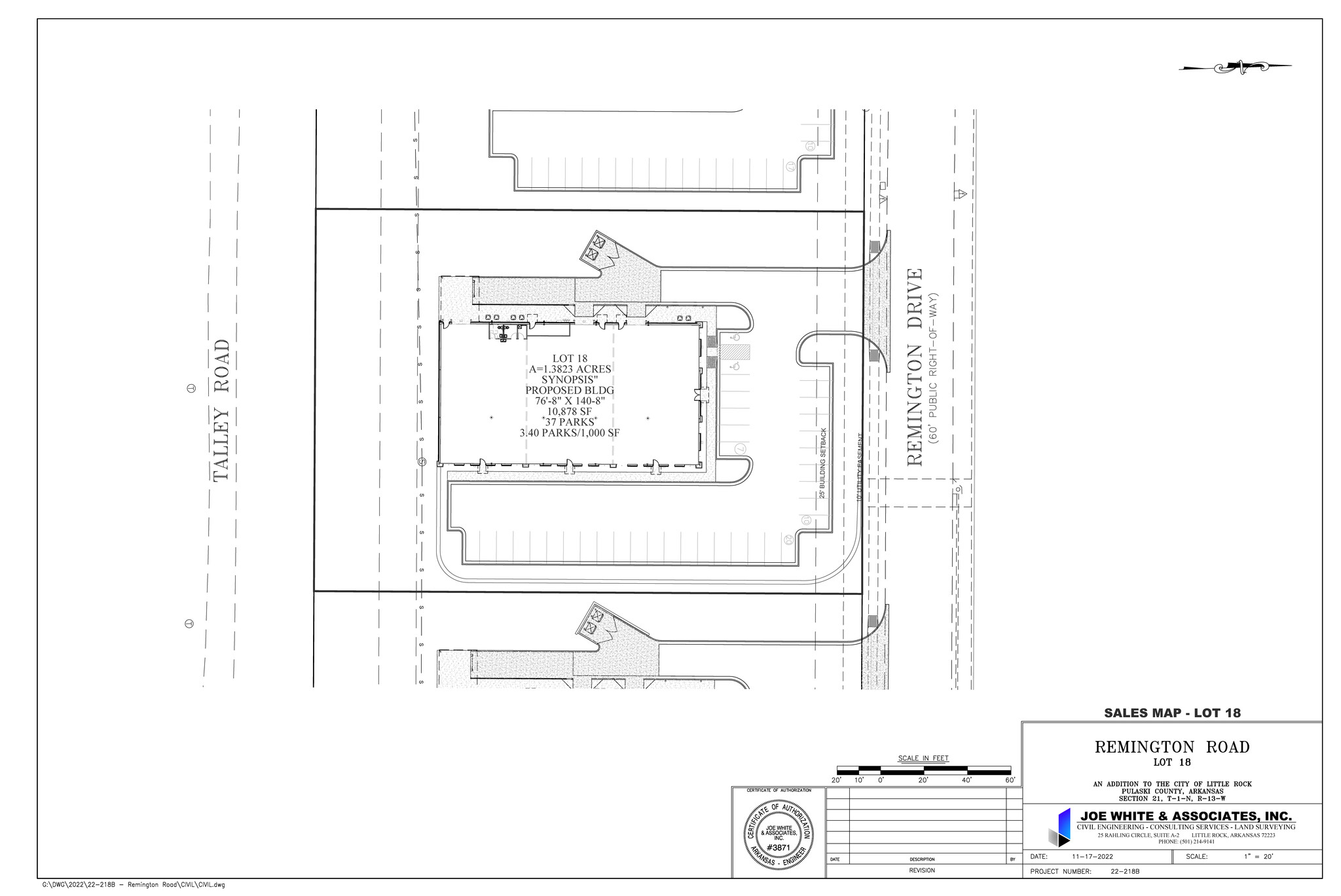 9 Remington Dr, Little Rock, AR for lease Site Plan- Image 1 of 1