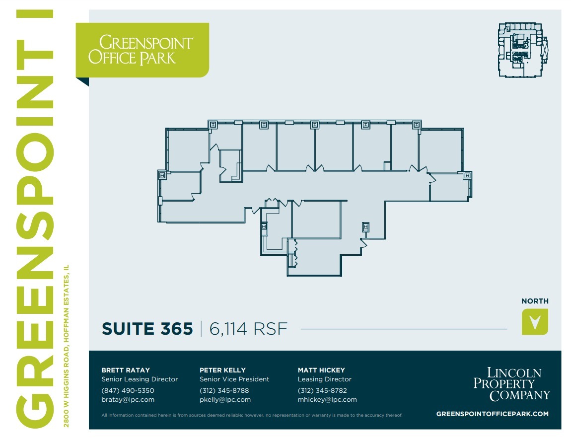 2800 W Higgins Rd, Hoffman Estates, IL for lease Floor Plan- Image 1 of 2