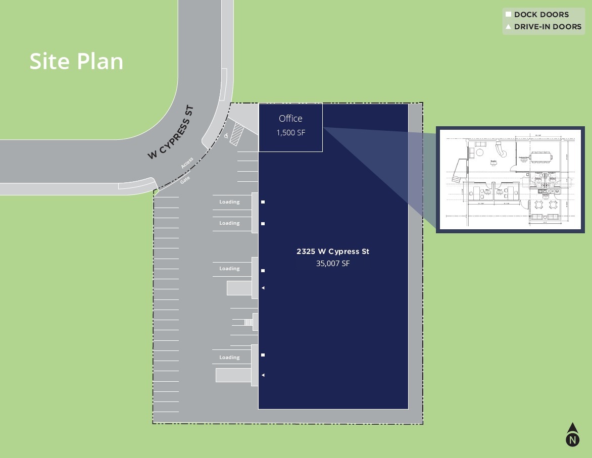 2325 W Cypress St, Phoenix, AZ for lease Site Plan- Image 1 of 4